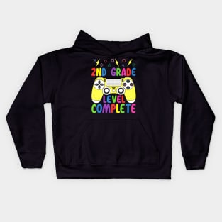 2nd Grade Level Complete Funny Gamer Shirt Last Day of School 2020 Graduation Kids Hoodie